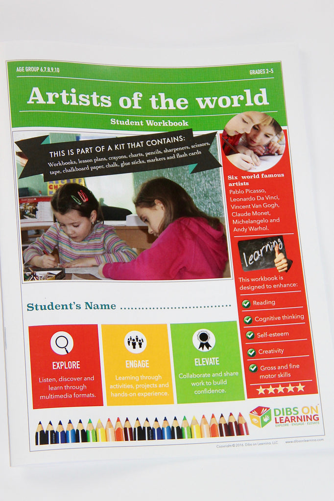Digital student workbook download - Artists of the world (with free lesson plans)